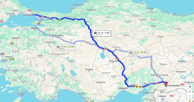 İstanbul Gaziantep Arası Kaç km? Tarihi Bir Rotadan Lezzet Duraklarına